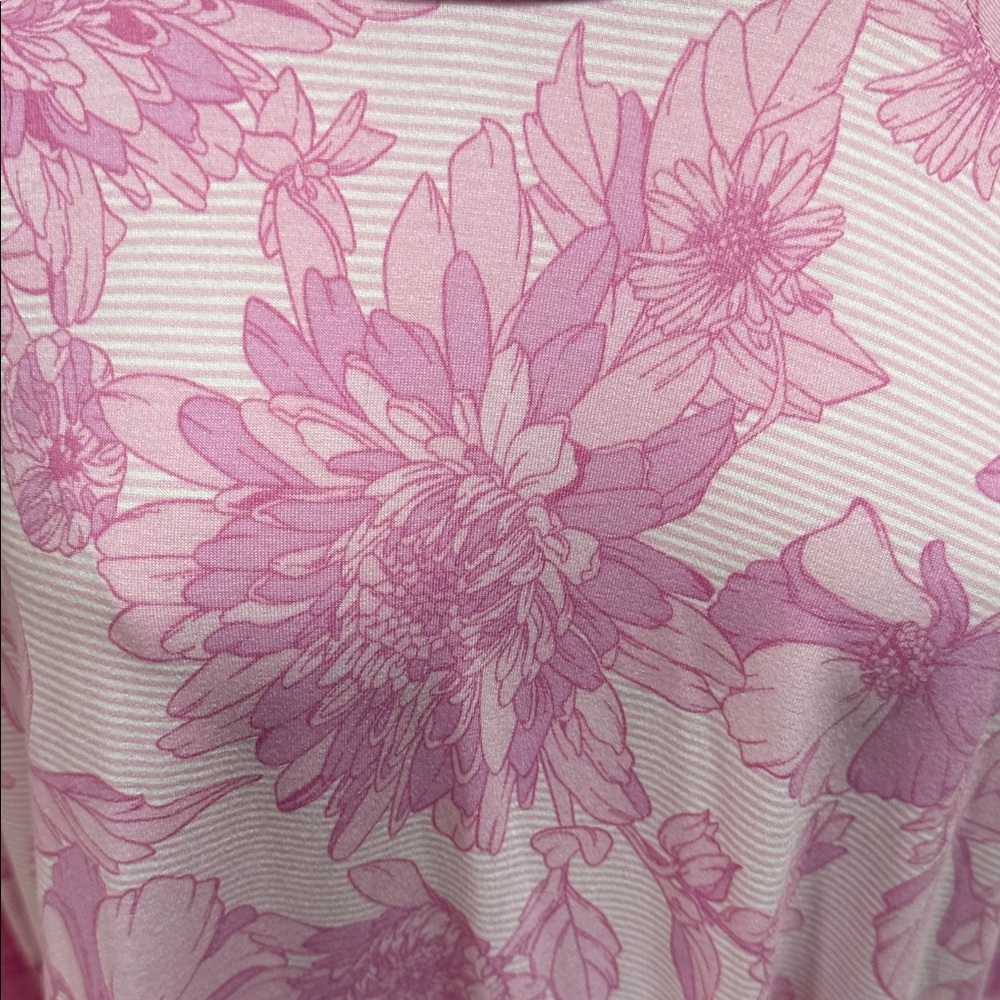 LuLaRoe Pink Floral Hoodie - Picture 2 of 7